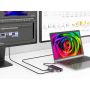 Conceptronic DONN 7-in-1 Docking Station USB 3.2 Gen 1, HDMI x 2, USB 3.0 x 3, GbE, 100W USB PD - DONN14G