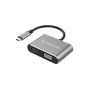 Conceptronic 4-in-1 USB 3.2 Gen 1 Docking Station, HDMI, VGA, USB-A, 100W USB PD - DONN16G