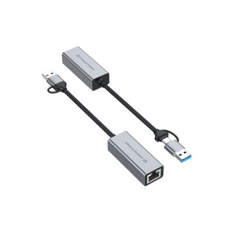 Conceptronic Gigabit USB 3.0 Network Adapter, Wake-on-LAN, Compatible with Nintendo Switch - ABBY08G
