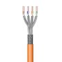 EWENT Cabo de Rede Cat 7 S FTP AWG23 1 CU 30mt. CPR Eca Calss SOLID, Jacket LSZH Orange - IM1225