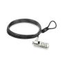 EWENT Cadeado para Portátil com combinação de números e trava de segurança Wedge, cabo 1.5 mts - EW1243