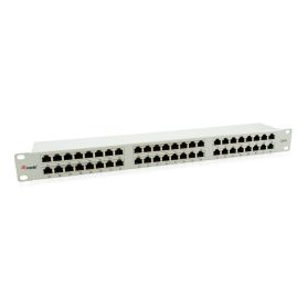 Equip Cat.6 Patch Panel 48-Port 19 Inch 1U light-grey, shielded - 326349
