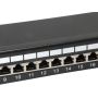 Equip Cat.6 Patch Panel 24-Port 19 Inch 1U black, shielded - 326425