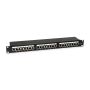 Equip Cat.6 Patch Panel 24-Port 19 Inch 1U black, shielded - 326425