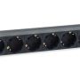 Equip 8-Outlet German Power Distribution Unit with IEC C14 plug (19'') - 333286