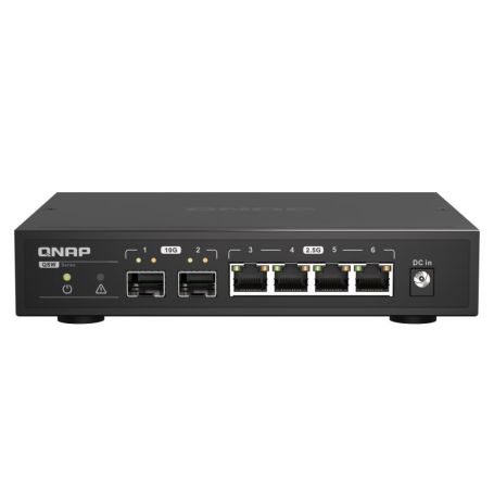 QNAP QSW-2104-2S - Interruptor - sem gestão - 2 x 10 Gigabit SFP+ + 4 x 2.5GBase-T - desktop