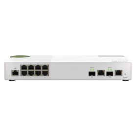 QNAP QSW-M2108-2C - Interruptor - Administrado - 2 x 10 Gigabit SFP+ + 8 x 2.5GBase-T - desktop