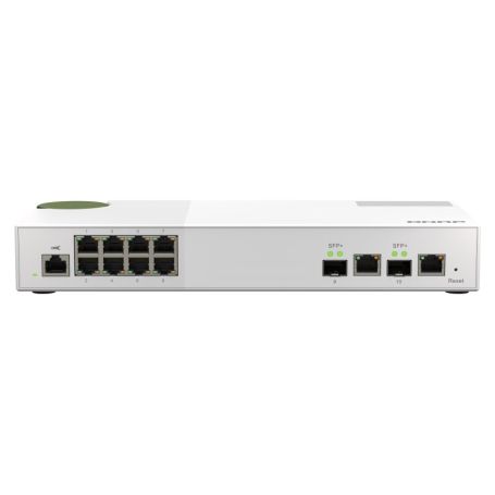 QNAP QSW-M2108-2C - Interruptor - Administrado - 2 x 10 Gigabit SFP+ + 8 x 2.5GBase-T - desktop