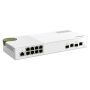 QNAP QSW-M2108-2C - Interruptor - Administrado - 2 x 10 Gigabit SFP+ + 8 x 2.5GBase-T - desktop