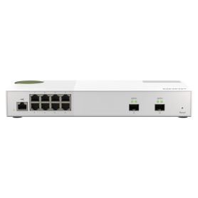 QNAP QSW-M2108-2S - Interruptor - Administrado - 2 x 10 Gigabit SFP+ + 8 x 2.5GBase-T - desktop