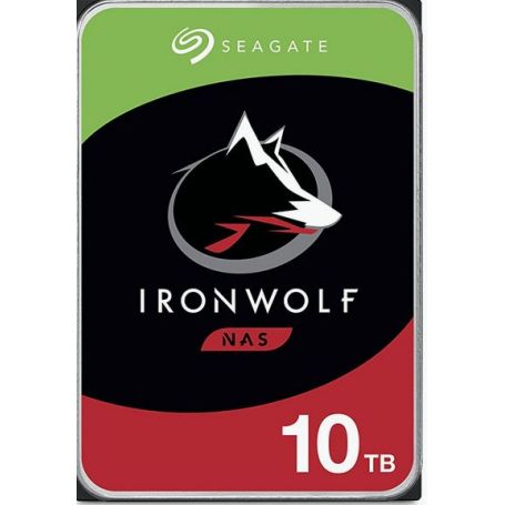 Seagate IronWolf ST10000VN000 - Disco rígido - 10 TB - interna - 3.5'' - SATA 6Gb s - 7200 rpm - buffer 256 MB