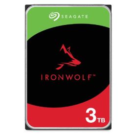 Seagate IronWolf ST3000VN006 - Disco rígido - 3 TB - interna - SATA 6Gb s - 5400 rpm - buffer 256 MB