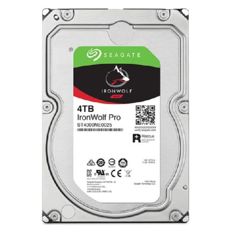 Seagate IronWolf Pro ST4000NT001 - Disco rígido - 4 TB - interna - 3.5'' - SATA 6Gb s - 7200 rpm - buffer 256 MB