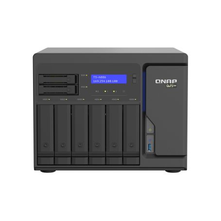 8Bay QuTS hero NAS built-in 2 M.2 NVMe
