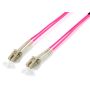 Equip Fiber Optic Patch Cord HF LC LC 50 125u, 1m - 255511