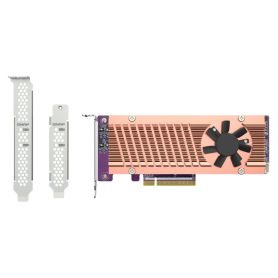 QNAP QM2-2P-384 - Controlador de memória - PCIe 3.0 - baixo perfil - PCIe 3.0 x8