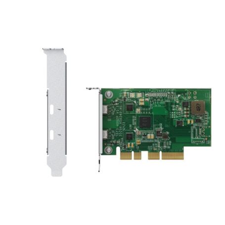 QNAP QXP-T32P - Adaptador Thunderbolt - PCIe 3.0 x4 baixo perfil - Thunderbolt 3 x 2 - para QNAP TVS-h1288X, TVS-H1688X