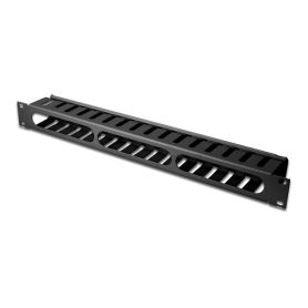 Equip 19'' RACK MOUNT CABLE MANAGEMENT PANEL, BLACK - 327313