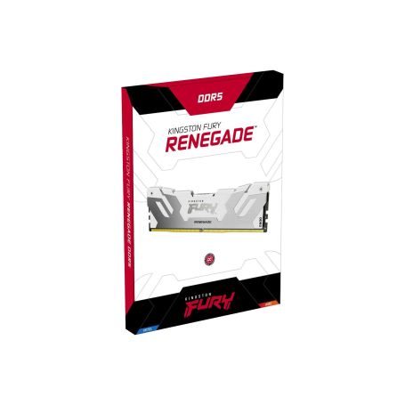 Kingston ValueRAM 32GB 6400MT s DDR5 CL32 DIMM (Kit of 2) FURY Renegade RGB White XMP - KF564C32RWAK2-32