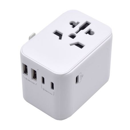 EWENT Adaptador de viagem Universal com fichas EU EUA RU AUS e 2 USB ports e 3 Type-C - EW1470