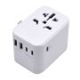 EWENT Adaptador de viagem Universal com fichas EU EUA RU AUS e 2 USB ports e 3 Type-C - EW1470