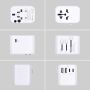 EWENT Adaptador de viagem Universal com fichas EU EUA RU AUS e 2 USB ports e 3 Type-C - EW1470