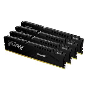 Kingston ValueRAM 128GB 5600MT s DDR5 CL40 DIMM (Kit of 4) FURY Beast Black XMP - KF556C40BBK4-128