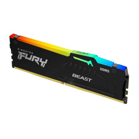 Kingston ValueRAM 128GB 5200MT s DDR5 CL40 DIMM (Kit of 4) FURY Beast RGB XMP - KF552C40BBAK4-128