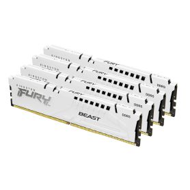 Kingston ValueRAM 64GB 5600MT s DDR5 CL40 DIMM (Kit of 4) FURY Beast White XMP - KF556C40BWK4-64