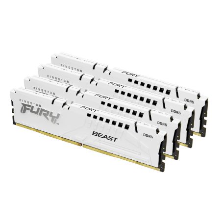 Kingston ValueRAM 128GB 5600MT s DDR5 CL40 DIMM (Kit of 4) FURY Beast White XMP - KF556C40BWK4-128