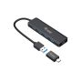 Equip 4-Port USB 3.0 Hub with USB-C Adapter - 128959