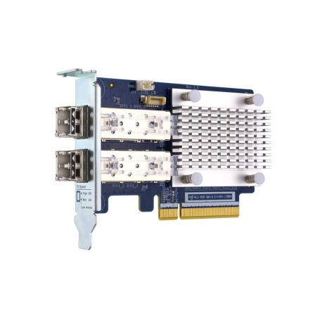 QNAP QXP-16G2FC - Adaptador de bus de host - PCIe 3.0 x8 baixo perfil - 16Gb Fibre Channel Gen 5 x 2 - com 2 x transcetores SFP+