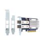 QNAP QXP-16G2FC - Adaptador de bus de host - PCIe 3.0 x8 baixo perfil - 16Gb Fibre Channel Gen 5 x 2 - com 2 x transcetores SFP+