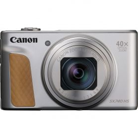 Canon PowerShot SX740 HS Silver - 20,3MPs, DIGIC 8, Zoom 40x, 4K UHD, LCD rotativo, Bluetooth, Disparo 10 fps - 2956C002AA