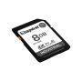 Kingston SDHC Card 8GB Industrial C10 UHS-I U3 V30 A1 pSLC - SDIT 8GB