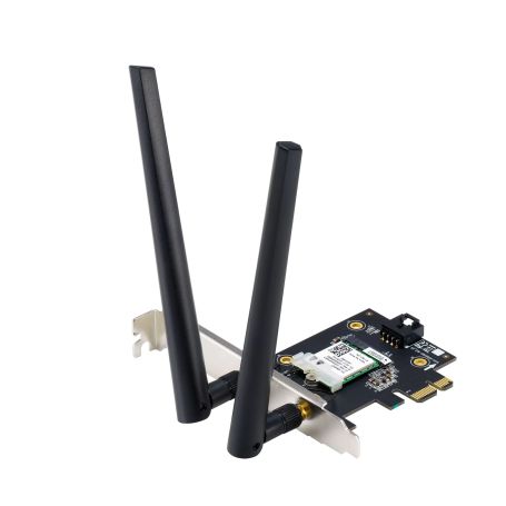 Asus PCE-AXE5400 - Wi-Fi 6E (802.11ax) AXE5400 Tri-Band PCIe Wi-Fi Adapter - 90IG07I0-ME0B10