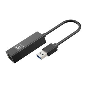 Ewent Adaptador USB-A 3.2 Gen1 para Gigabit Ethern Lan - preto  - EW1017
