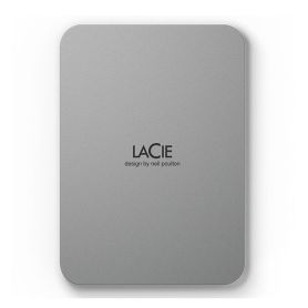 LaCie Mobile Drive STLP2000400 - Disco rígido - 2 TB - externa (portátil) - USB 3.2 Gen 1 (USB C conector) - cinzento escovado