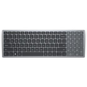Dell KB740 - Teclado - compact, multi device - sem fios - 2.4 GHz, Bluetooth 5.0 - QWERTY - Português - cinzento titã