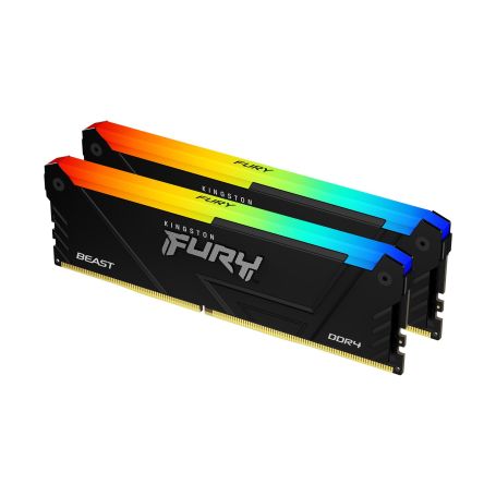 Kingston ValueRAM 64GB 3200MT s DDR4 CL16 DIMM (Kit of 2) FURY Beast RGB  - KF432C16BB2AK2 64