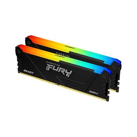 Kingston ValueRAM 64GB 3600MT s DDR4 CL18 DIMM (Kit of 2) FURY Beast RGB  - KF436C18BB2AK2 64