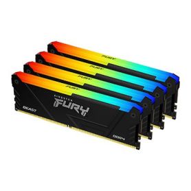 Kingston ValueRAM 64GB 3600MT s DDR4 CL18 DIMM (Kit of 4) FURY Beast RGB  - KF436C18BB2AK4 64