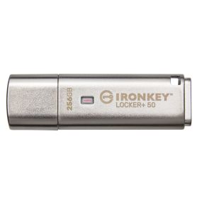 Kingston 256GB IronKey Locker Plus 50 AES Encryption, USBtoCloud  - IKLP50 256GB