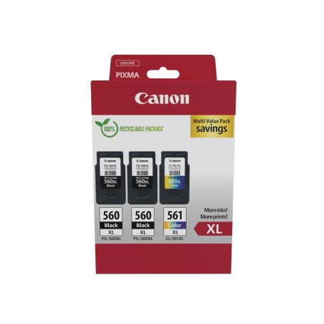 Canon PG-560XLx2 CL-561XL MULTI - Ink Value Pack (XL Black x2 & XLColour Cartridges)  - 3712C009
