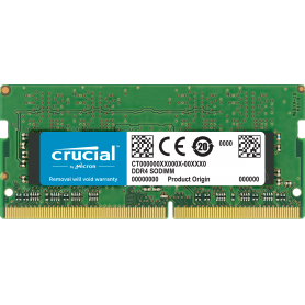 Crucial - DDR4 - 8 GB - SO DIMM 260-pinos - 2666 MHz / PC4-21300 - CL17 - 1.2 V - unbuffered - sem ECC