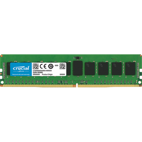 Crucial - DDR4 - module - 8 GB - DIMM 288-pin - 2666 MHz / PC4-21300 - CL19 - 1.2 V - registado - ECC