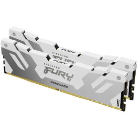 Kingston ValueRAM 64GB 6400MT s DDR5 CL32 DIMM (Kit of 2) FURY Renegade White XMP  - KF564C32RWK2-64