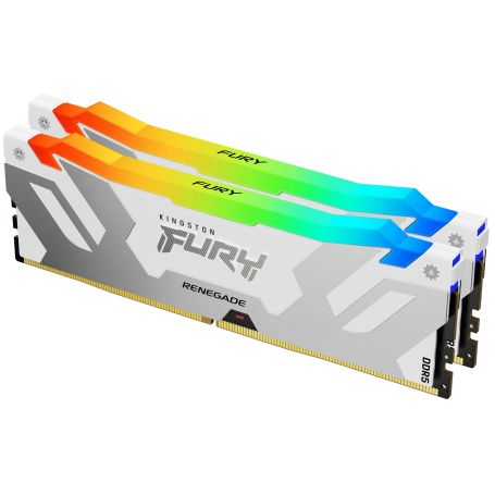 Kingston ValueRAM 32GB 7600MT s DDR5 CL38 DIMM (Kit of 2) FURY Renegade RGB White XMP  - KF576C38RWAK2-32