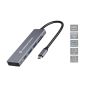 Conceptronic DONN23G 6-in-1 USB 3.2 Gen 1 Docking Station, USB 3.0 x 2, 100W USB PD, 4K 60Hz HDMI, SD, TF MicroSD  -