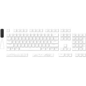 HP HyperX Teclas Pudding - Conjunto completo de teclas PBT - Branco (layout EUA)  - 7G8K2AA